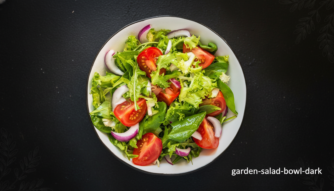 Grüner Salat dunkel